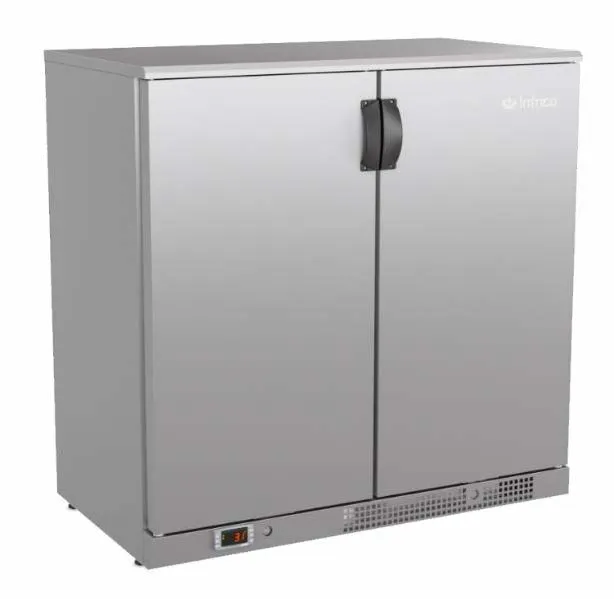 Infrico USA IMD-ERV25IISD 36" Two-Section Glass Door Merchandiser, 8.0 cu. ft., Stainless Steel, 1/5 HP