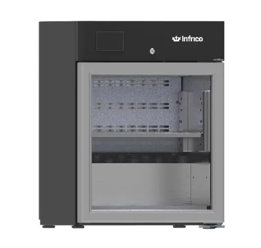 Infrico IRR-AC140MDAB Countertop Meat Dry Aging Display Refrigerator 4.97 cu ft Black Steel R290 1/8 HP