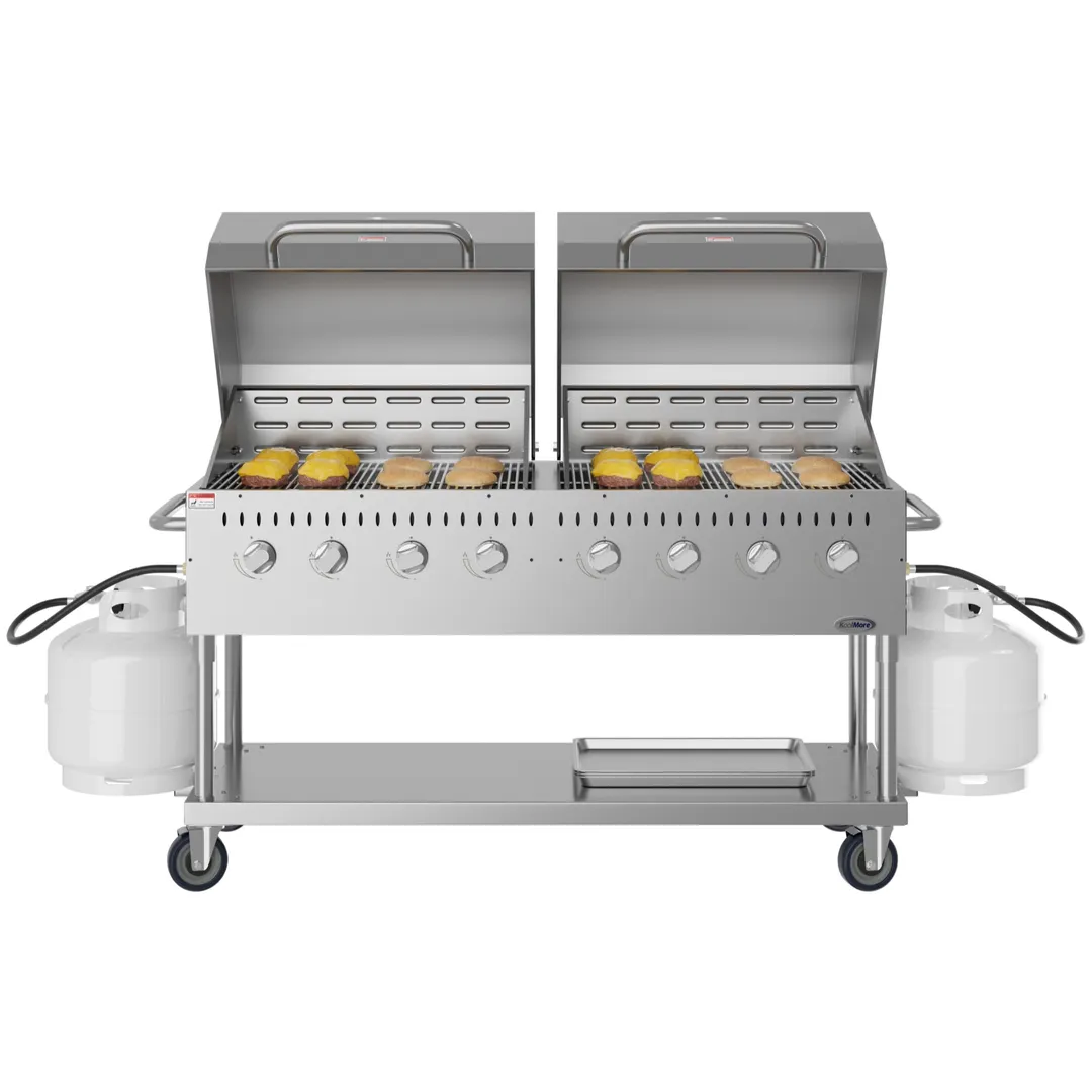 Koolmore CGKIT6-D30D30 60" Outdoor Gas Grill, (8) Burner