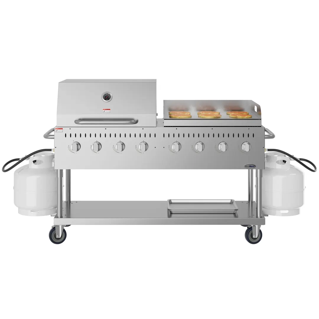 Koolmore CGKIT6-D30G30 60" Outdoor Gas Grill, (8) Burner