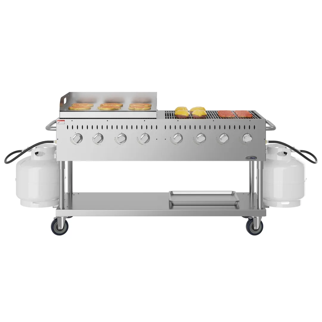 Koolmore CGKIT6-G30 60" Outdoor Gas Grill, (8) Burner