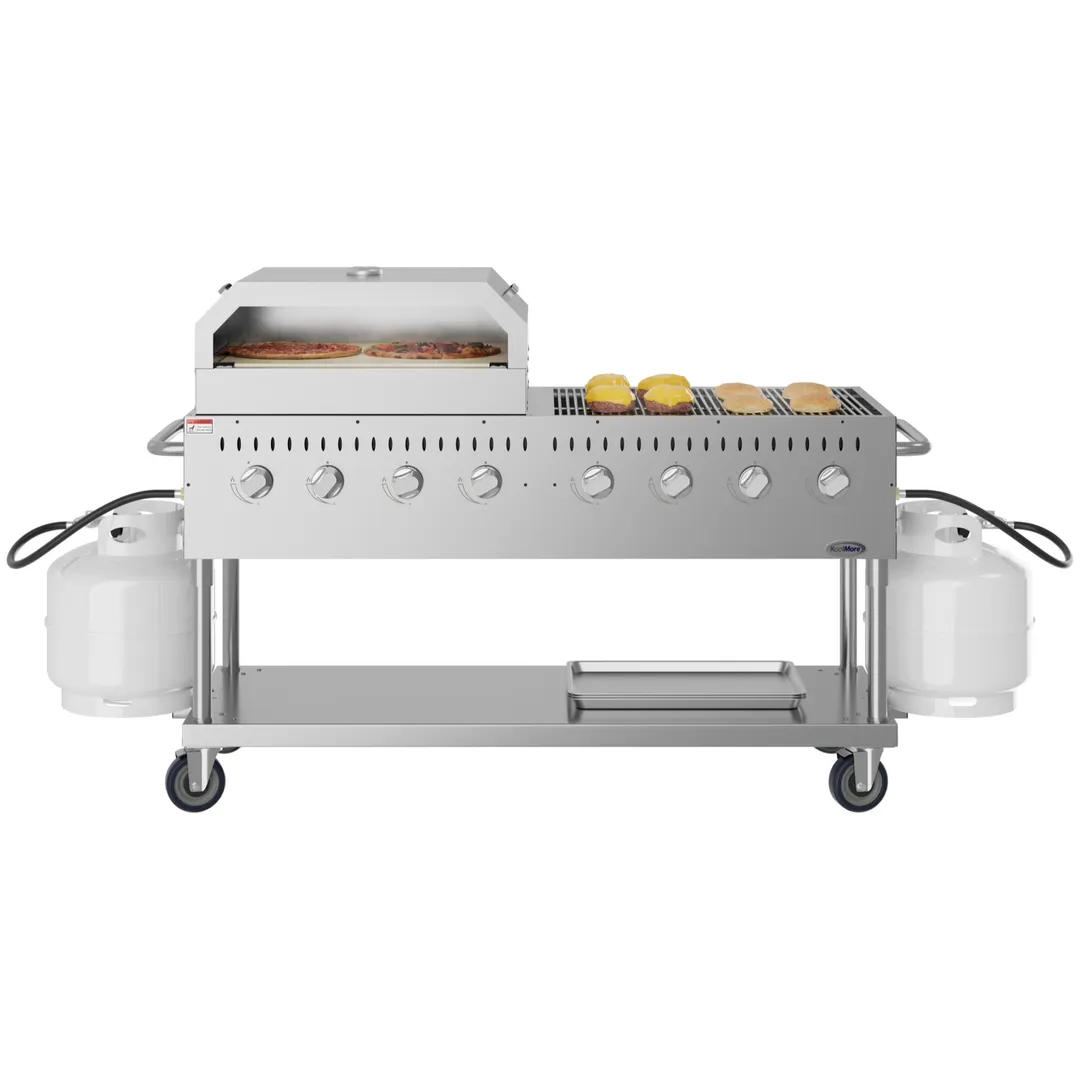 Koolmore CGKIT6-P30 60" Outdoor Gas Grill, (8) Burner