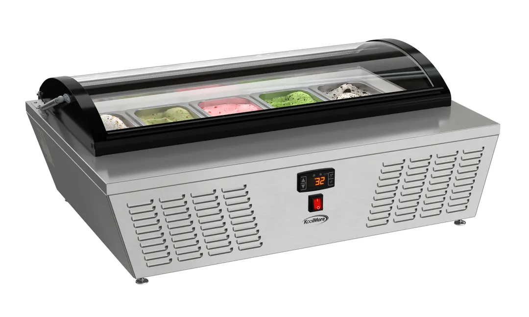 Koolmore KM-CGD-5P Ice Cream Freezer, 38.38"W X 25.60"D X 14.60"H, Countertop