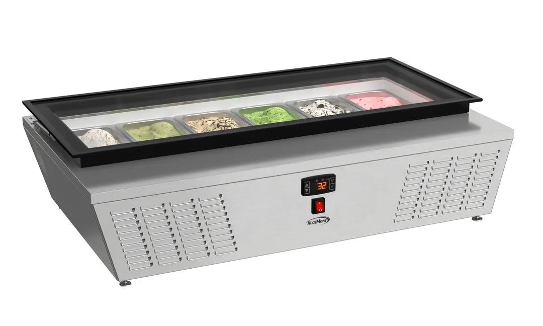 Koolmore KM-CGD-6P45 Ice Cream Freezer, 45.27"W X 25.60"D X 14.46"H, Countertop