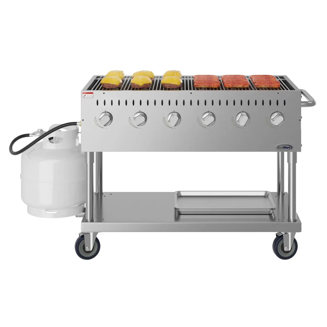 Koolmore KM-CGM-48 47" Outdoor Gas Grill, (6) Burner