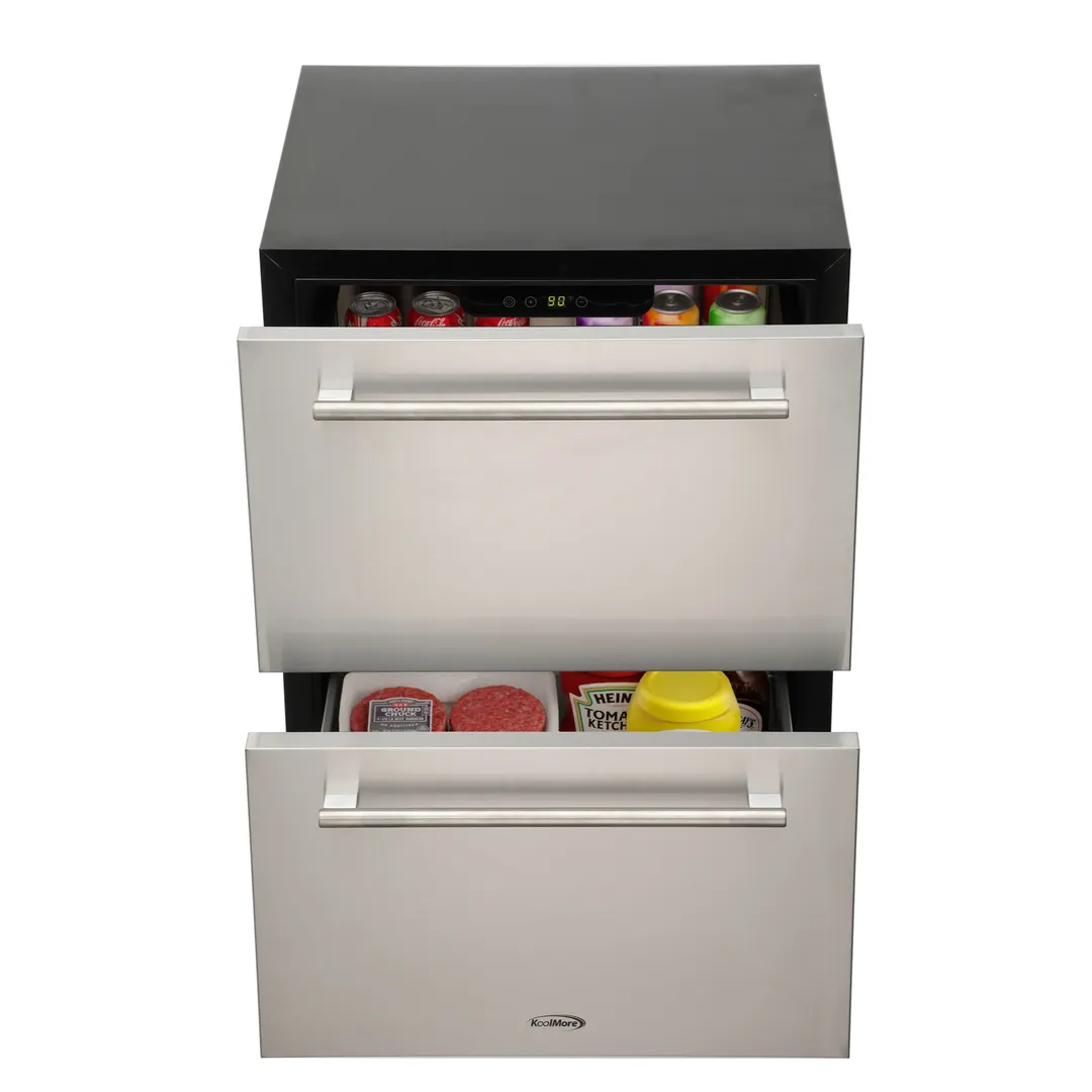 Koolmore KM-OKS-RD2 23" Refrigerator, 23.40"W x 22.50"D x 33.90"H, Stainless, Digital Temp
