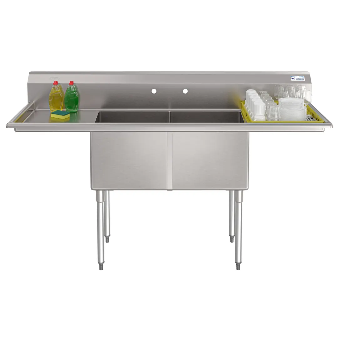 Koolmore KM-SB181814-18B3 Commercial Sink, (2) Compartment, 72"W