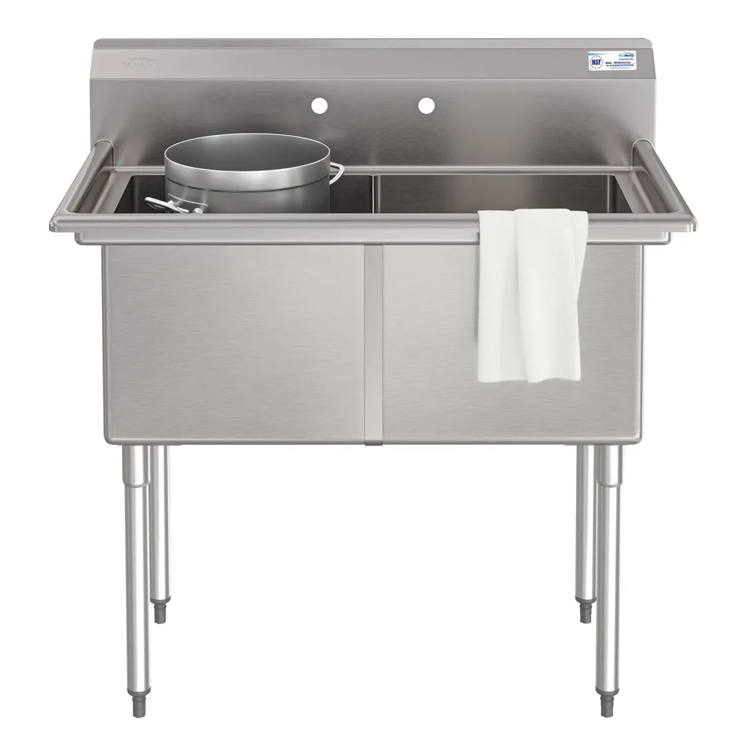Koolmore KM-SB181814-N316 Commercial Sink, (2) Compartment, 42"W