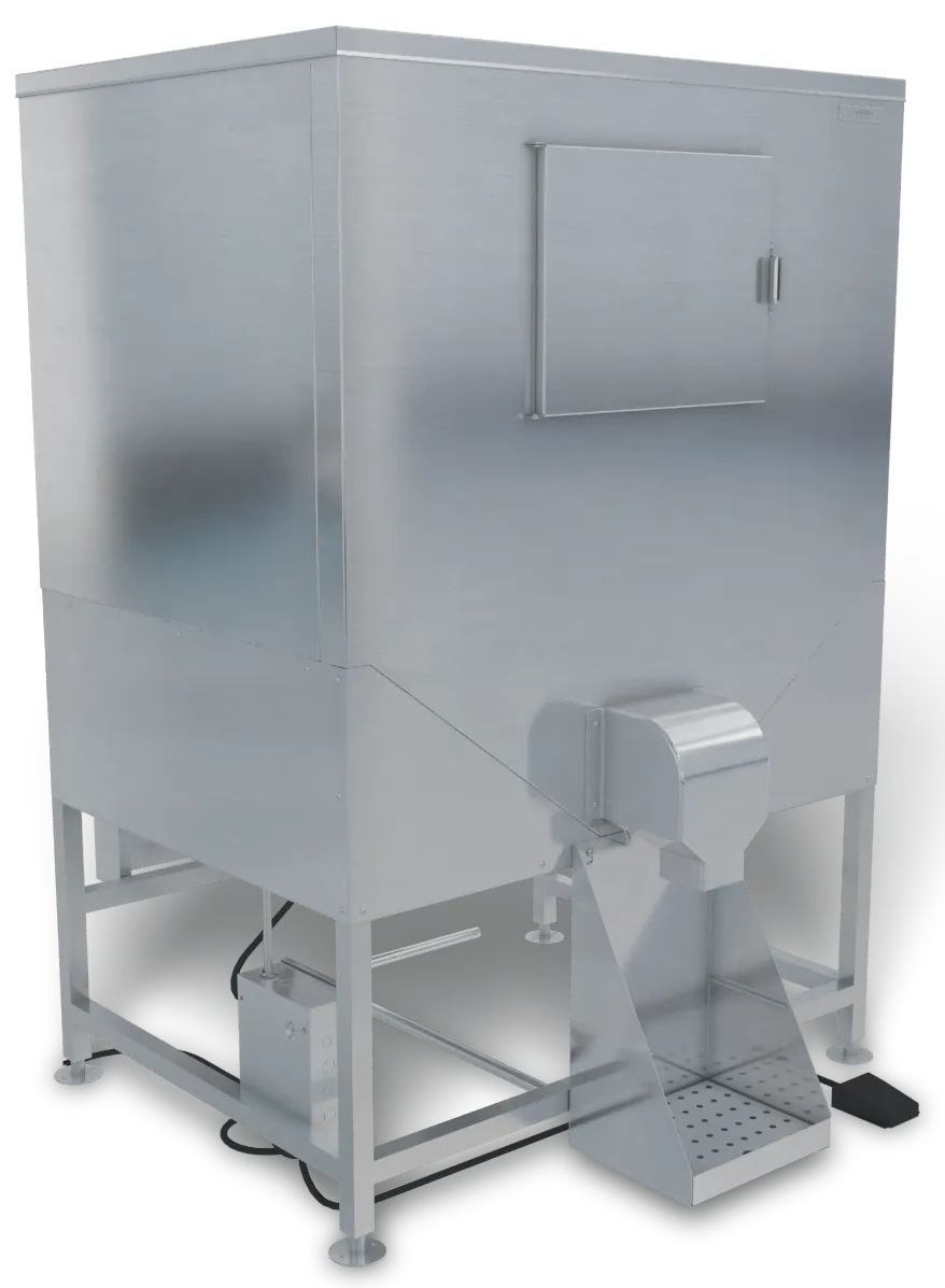 Kloppenberg DISP-1000-IBU IceBagger, 1078 lb, 48",1/2HP, Auger/Agitators, Push‑Btn Dispense, NSF,USA