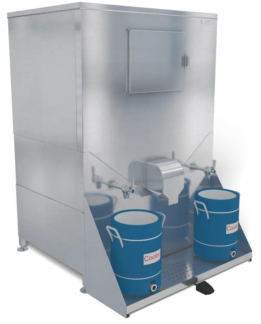 Kloppenberg DISP-1000-IND Ice Dispenser, 48" Door, 1078 lb Capacity, Stainless Steel, 1/2 HP NSF USA