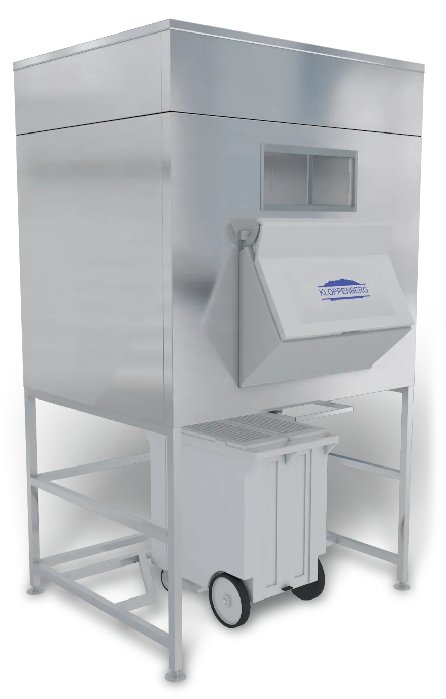 Kloppenberg IFS2300-250 Ice Fill Station, 40"-49", 2725 lb, Top‑Hinged Door, Stainless, NSF, Cart