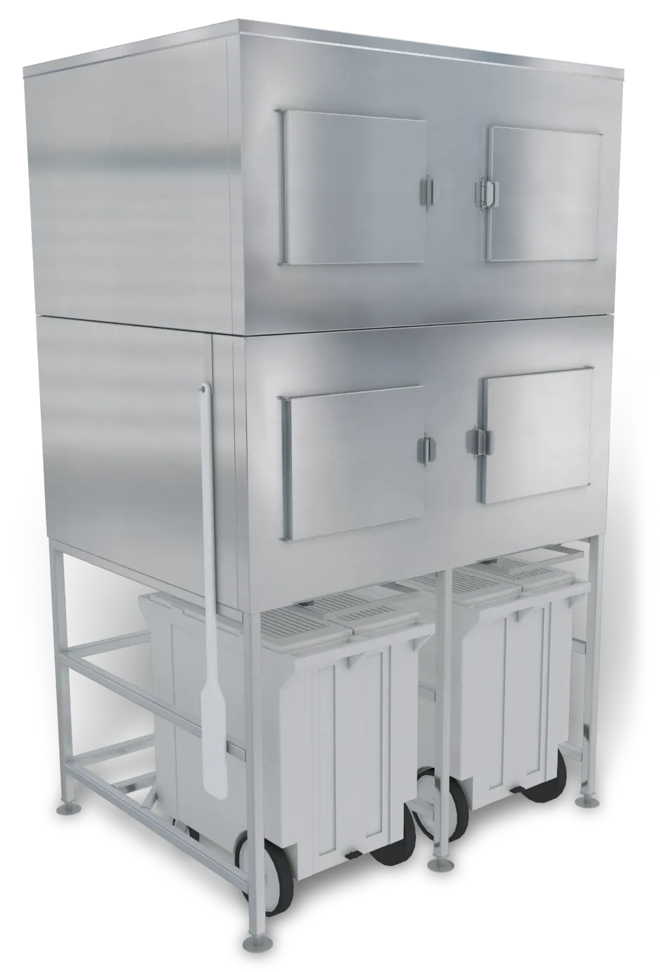 Kloppenberg SPS-2-SL Shuttle Plus Ice Bin 2500 Lb 40‑49" Width 36" Door Stainless NSF Made In USA