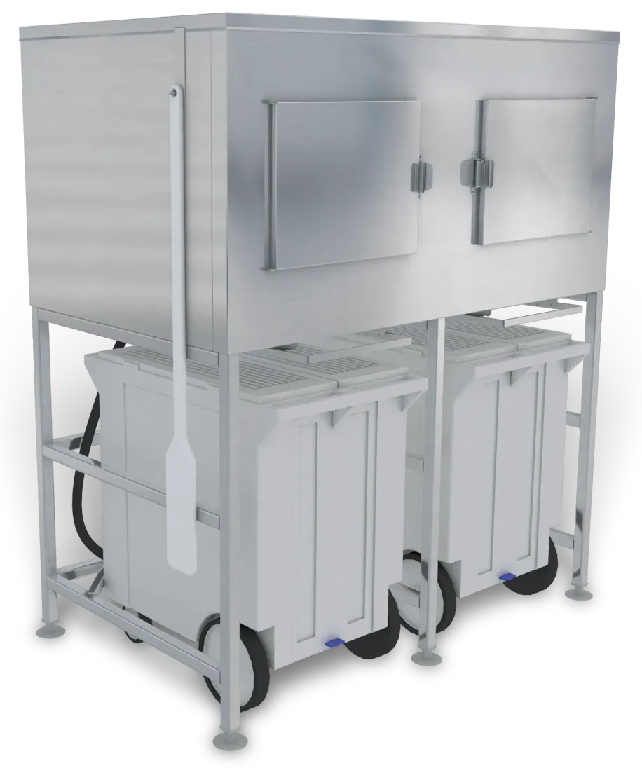 Kloppenberg SPS-2, 40" - 49" Ice Bin, 1500 Lb Capacity, 36" Door Clearance, NSF, Made in USA