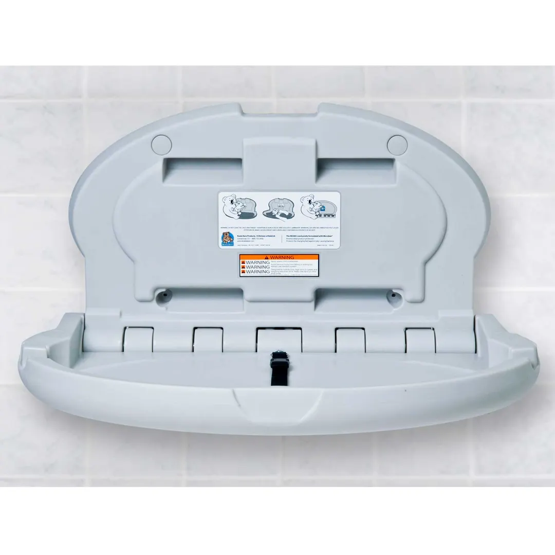 Koala KB208-01 Baby Changing Station, 34" W X 21" H X 4" D (21" D Open), Oval