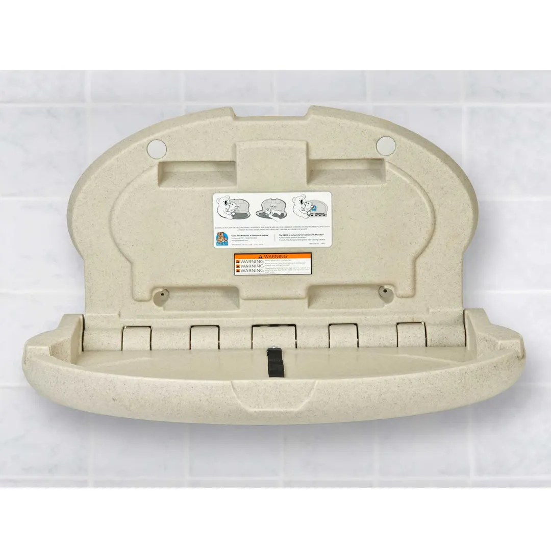 Koala KB208-14 Baby Changing Station, 34" W X 21" H X 4" D (21" D Open), Oval