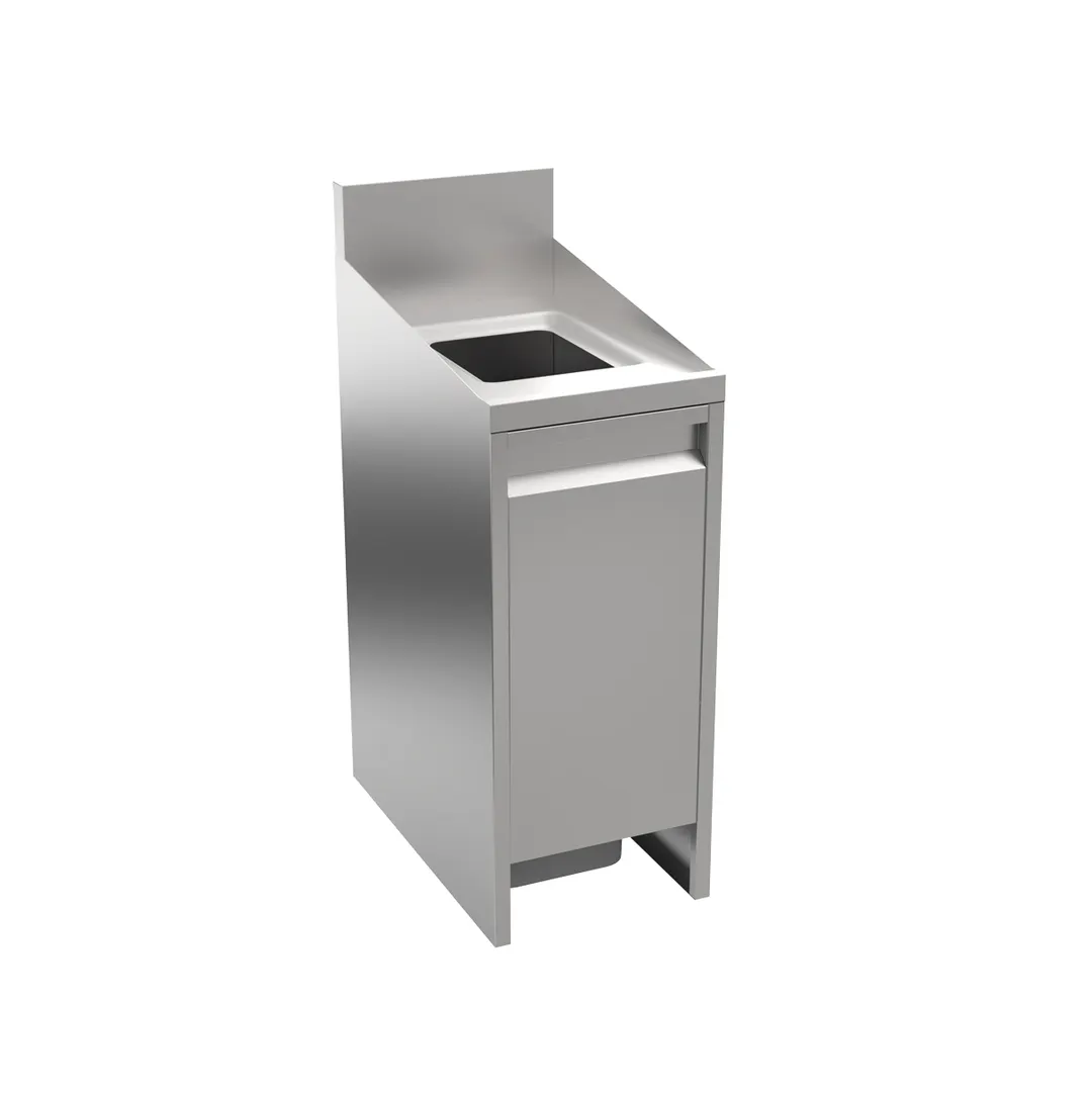 Krowne AL24-T14 Alchemy Series Trash Station, 14"W X 24"D X 32.5"H / Swing Door