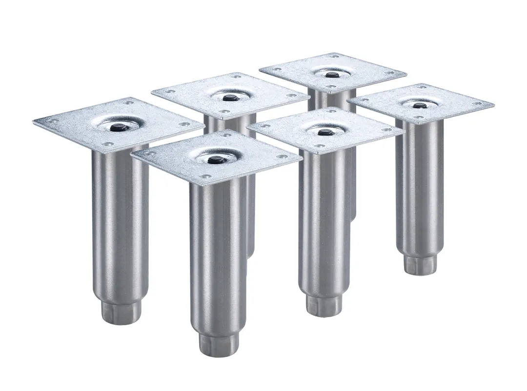 Krowne BS-101 Back Bar Cooler Legs, 6" Stainless Steel, Support Set for Commercial Refrigeration