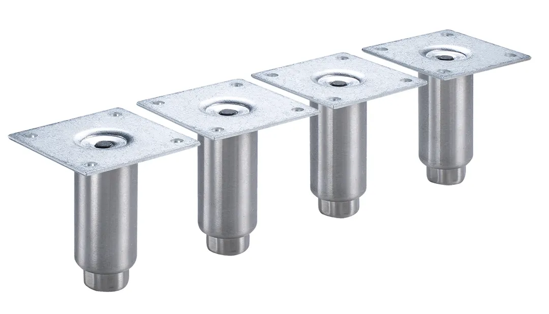 Krowne BS-102 Back Bar Cooler Legs, 4" Stainless Steel, Heavy‑Duty Support Set for Bar Refrigeration