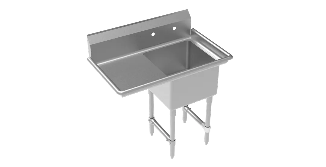 Krowne CS-1818-L-LF One Compartment Sink, 39"W X 24"D X 43"H
