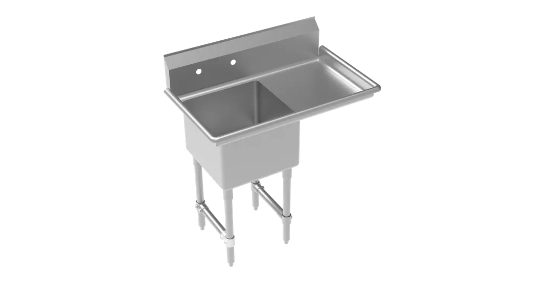 Krowne CS-1818-R-LF One Compartment Sink, 39"W X 24"D X 43"H