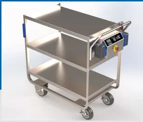 Lakeside 173670 Stainless Steel (3) Shelf Utility Cart - Shelf Size 33" x 21"