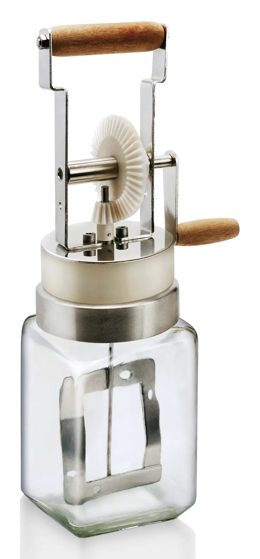 Louis Tellier BAR01 Butter Churn - Manual Stainless Steel, 12" Diameter, Kitchen Use