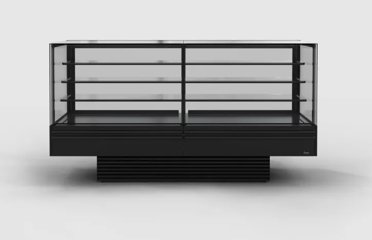MarcRefrig ELISA QB-3750 S/C - 148"W×38"D×52"H Glass Bakery Case, Steel, Self‑Contained, Door, 4 LED
