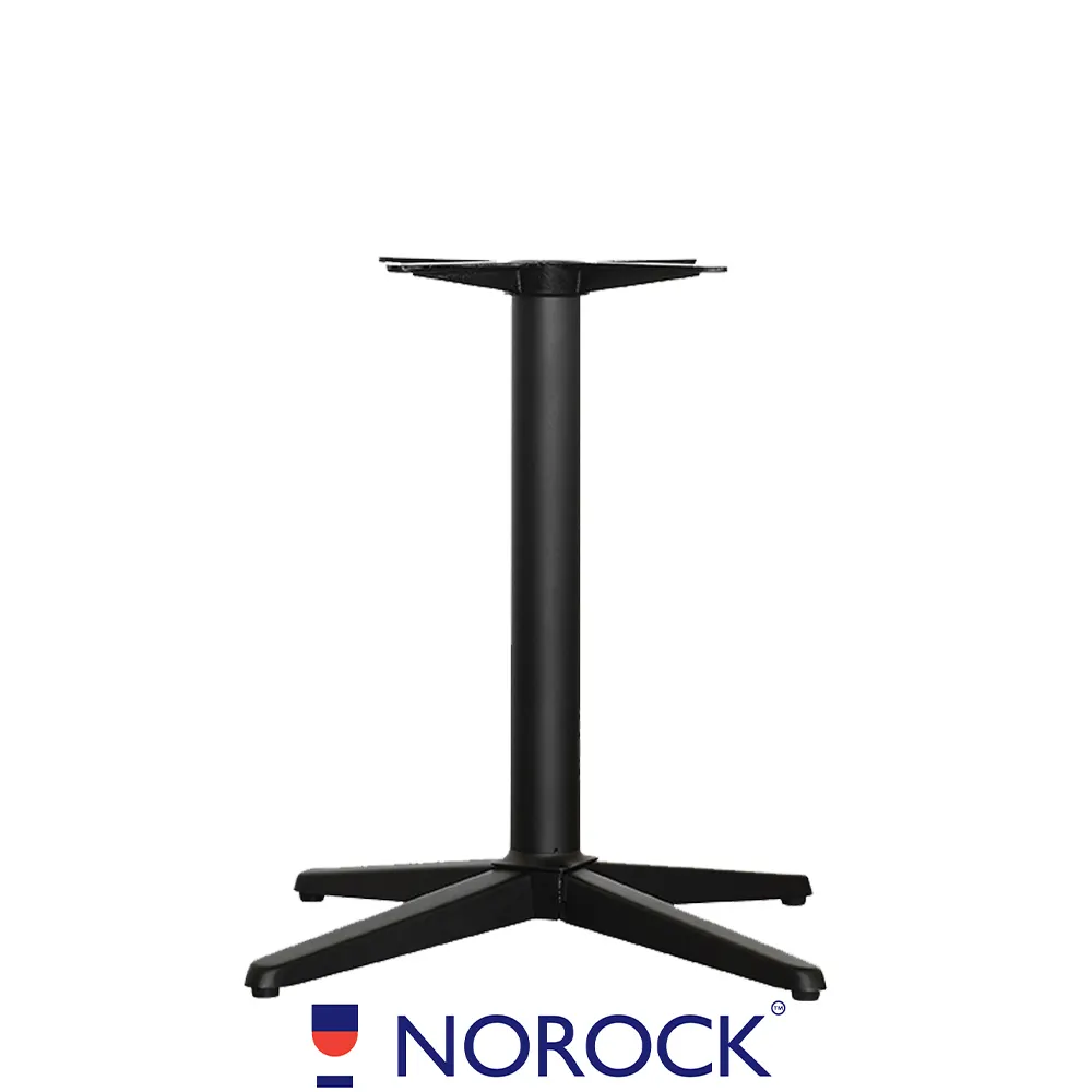 Oak Street B30NR-STD Norock Trail Table Base, 30" dia. base, 2.9" steel column, dining height, black finish