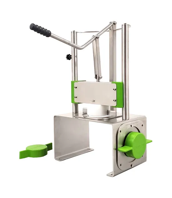 Omcan USA 47415 Tabletop Pineapple Corer & Peeler, 2 Stainless Steel Blades (89mm & 95mm), Food Pan, Housing
