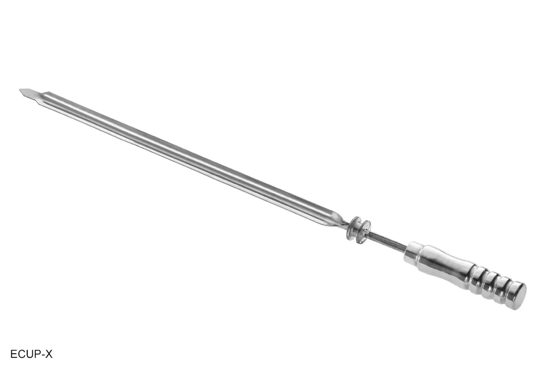 Skyfood ECUP-X Skewer – 29" x 1" x 1" Wide Stainless Steel with Aluminum‑Coated Wooden Handle
