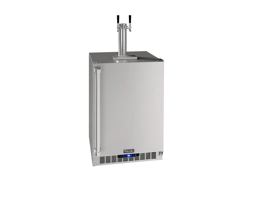 Viking Commercial VCDE224-SSB3A Beer Cooler, 23-5/8" W x 23-1/8" D x 34-1/2" H, 1½‑Barrel, Digital