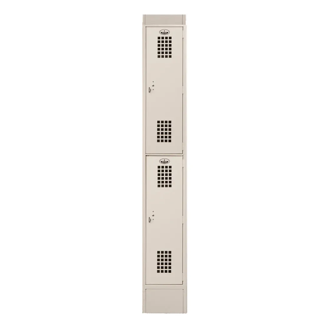 Winholt WL-21-ST Locker w/ Double Tier, 1 Column, 2 Lockers Per Column - 12"D x 12"L x 83.9"H