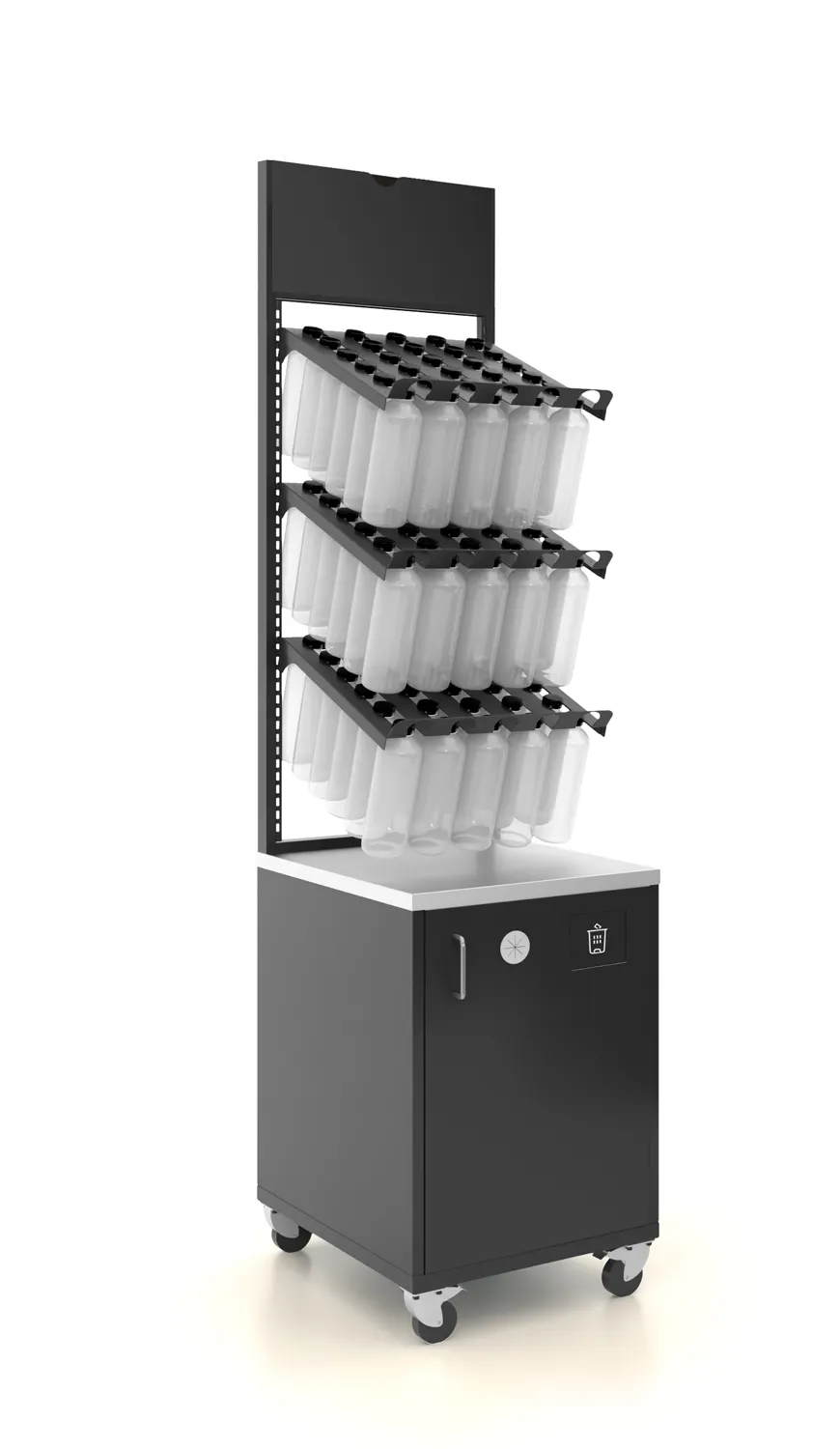 Zumex 10256 BOTTLE RACK BLACK DISPLAY Bottle Rack Black Display