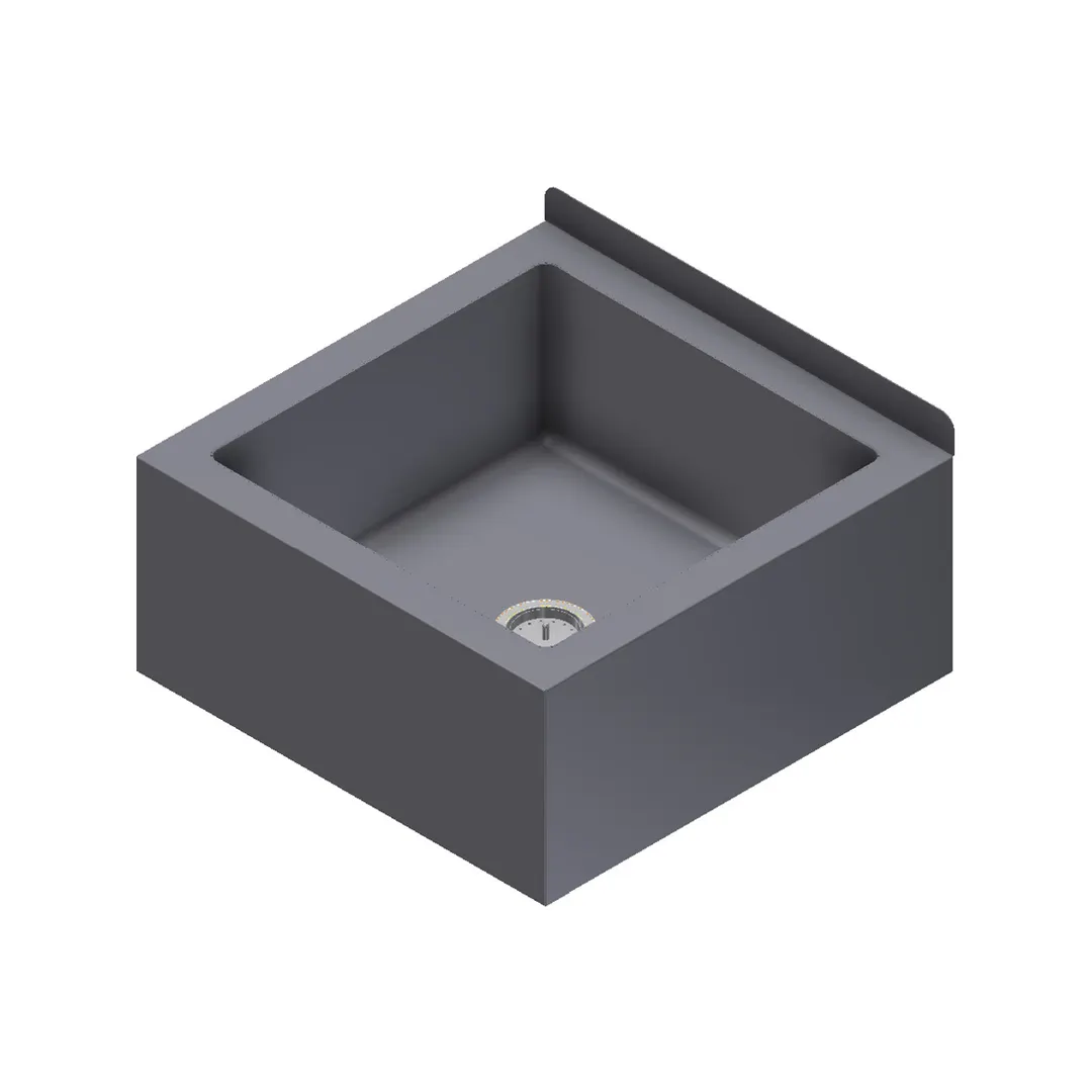 Winholt MS-1620-DP12-KT 24" Mop Sink, 16"W x 20"L x 12"D Bowl
