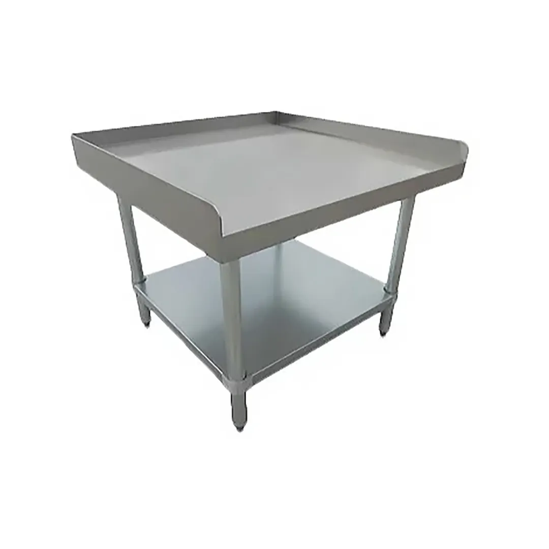 Serv-Ware ESS2472W-CWP 72" Deluxe Series Stainless Steel Equipment Stand - 18 gauge undershelf