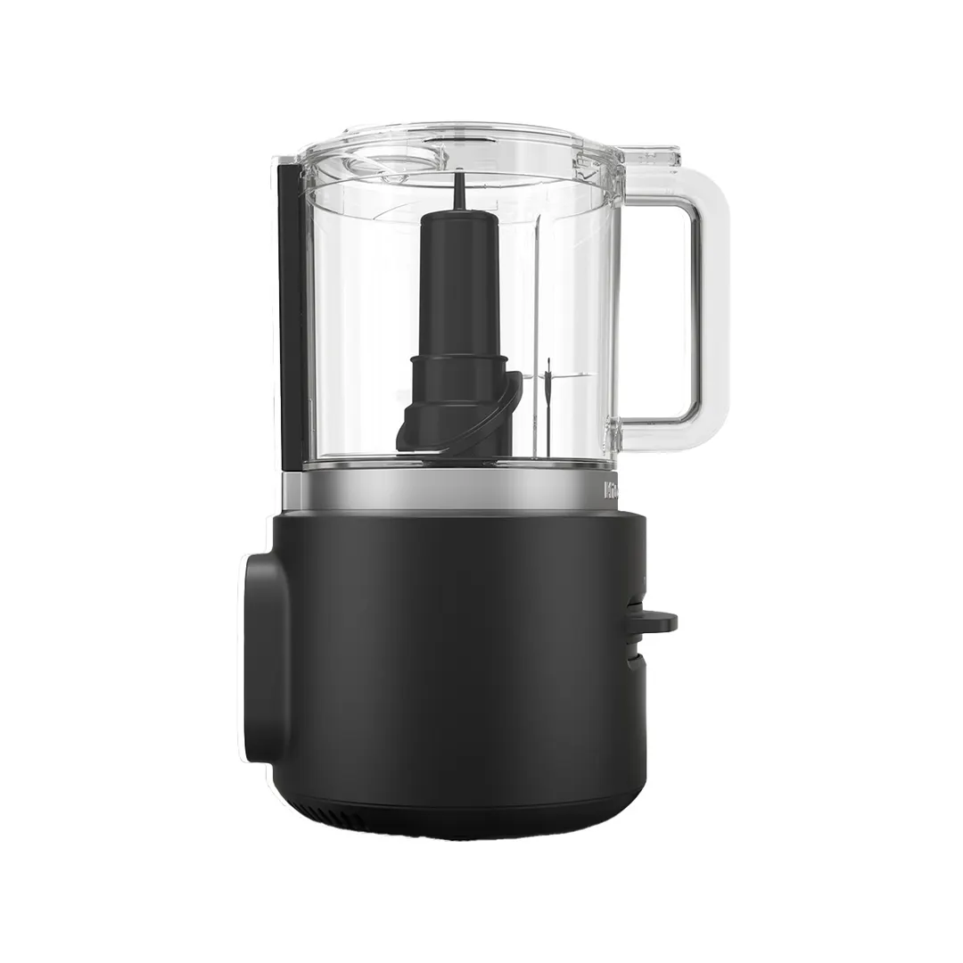 KitchenAid KFCR500BM 5‑Cup, 2‑Speed Cordless Food Chopper, Black Matte, (Battery Sold Separately)