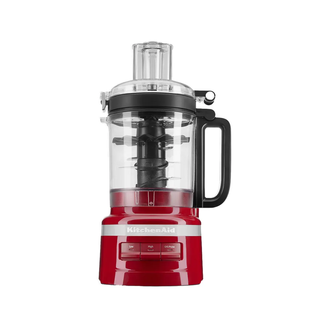KitchenAid KFP0921ER 9‑Cup, 3‑Speed Food Processor, Empire Red