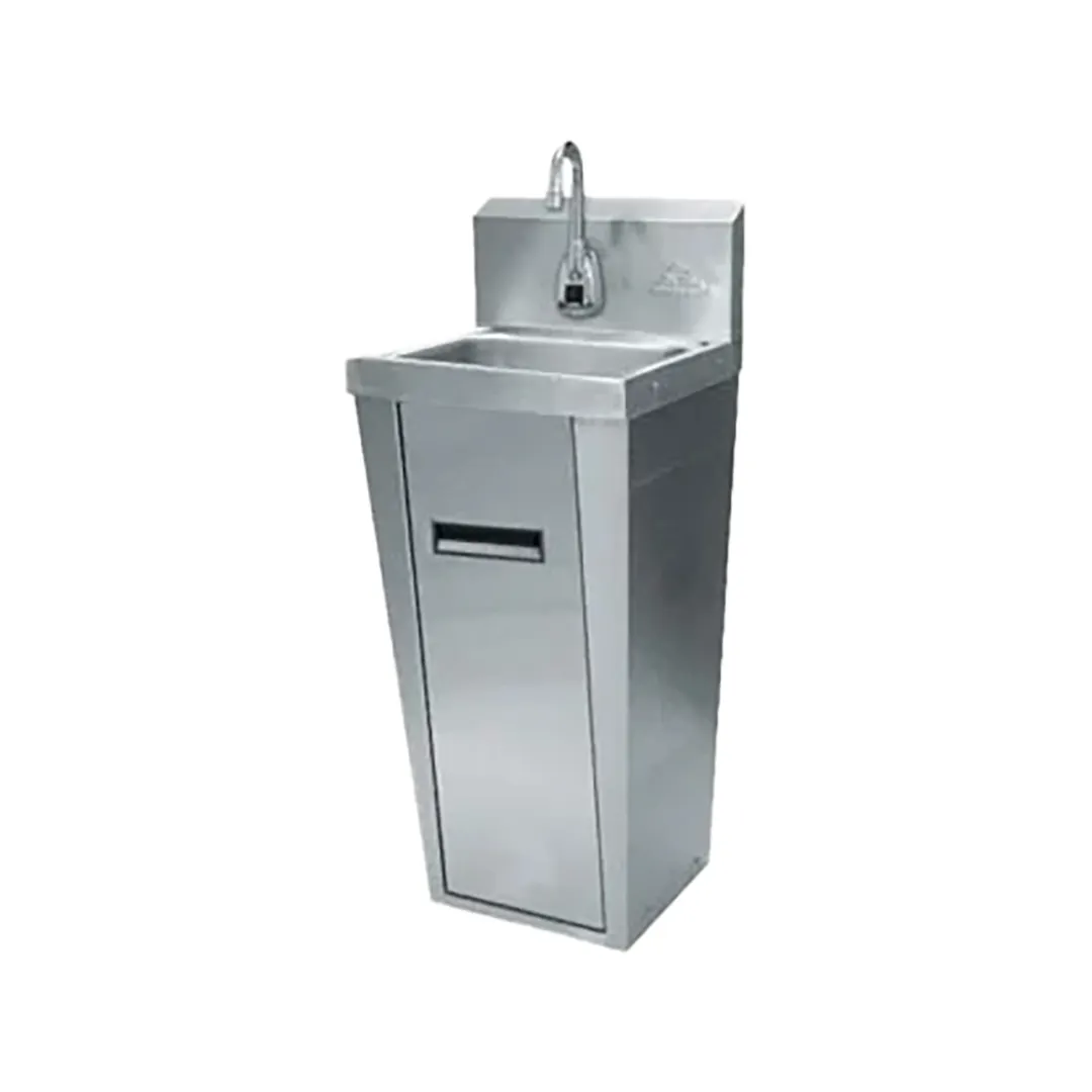 BK Resources BKHS-W-1410-PED 14" Pedestal Mounted Hand Sink without Faucet