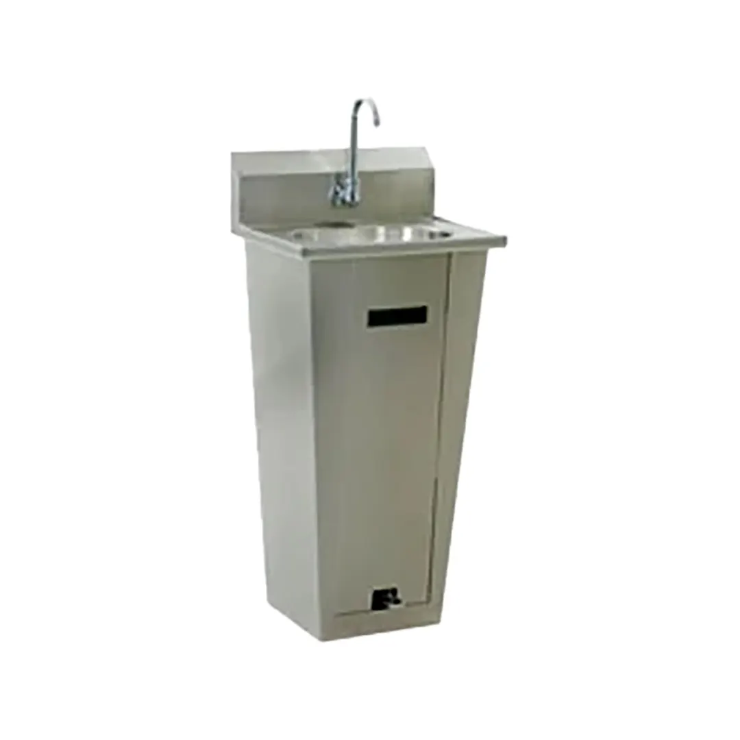 Eagle Group HSA-10-FA-1P-X 18" Pedestal Mounted Hand Sink with Faucet, Foot Valve & P-trap / flyer