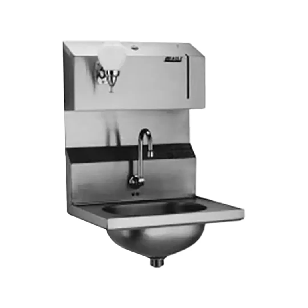 Eagle Group HSA-10-FDPE-B 18" Wall Mounted Hand Sink w/ e-Faucet, Soap & Towel Dispenser