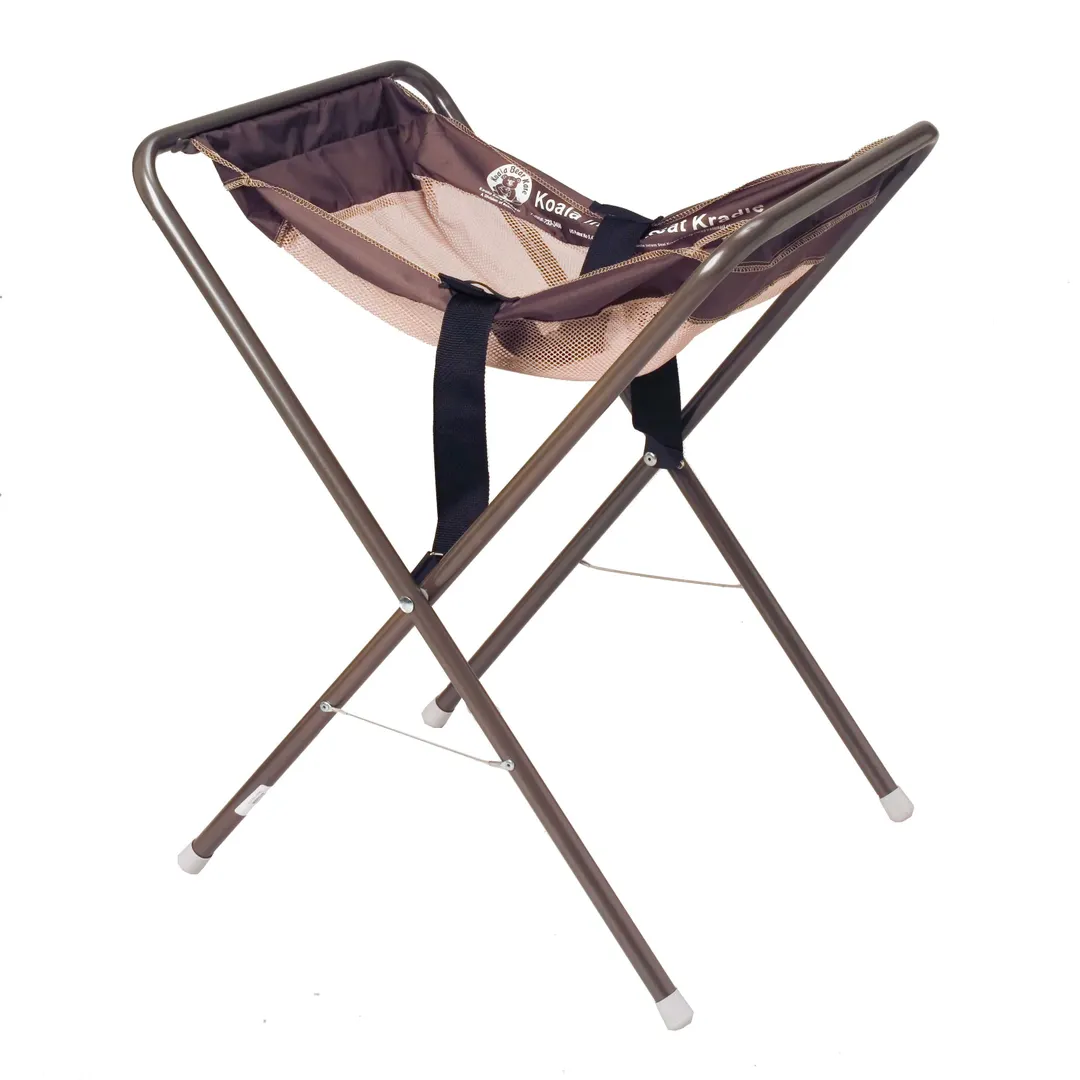 Koala KB115-09 Infant Seat Cradle, 25.5W x 21D x 30H, Brown, Folding Design, Snap-Lock Safety Strap