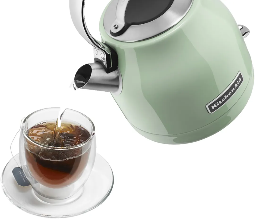 KitchenAid KEK1222PT Electric Kettle, 1.25 L, Pistachio Color, Removable Lid