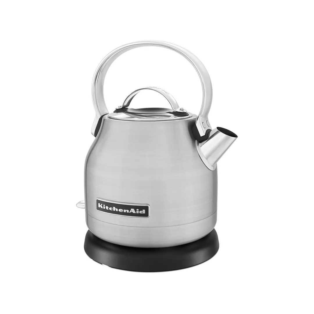 KitchenAid KEK1222SX Electric Kettle, 1.25 L, Brushed Stainless Steel Color, Removable Lid
