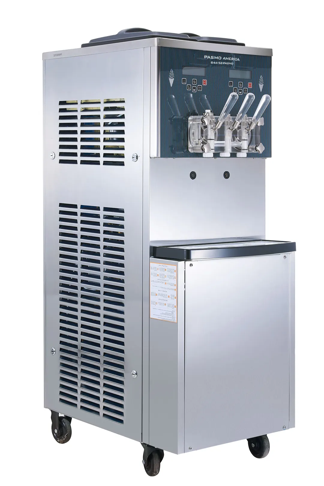 Pasmo S970TAP2-P Soft‑Serve Ice Cream Machine, Pressurized Twin‑Twist Standing Freezer, Air‑Cooled, 208‑230 V 60 Hz 3‑Phase