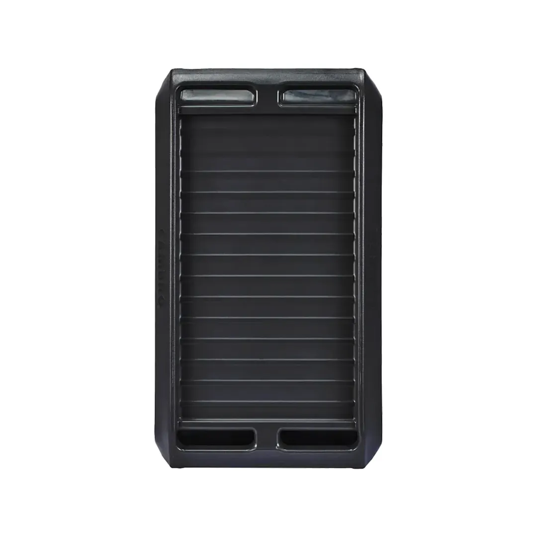 Cambro BC225110 NSF Black Polyethylene 3-Shelf Service Cart - 28" x 16" x 32.25"