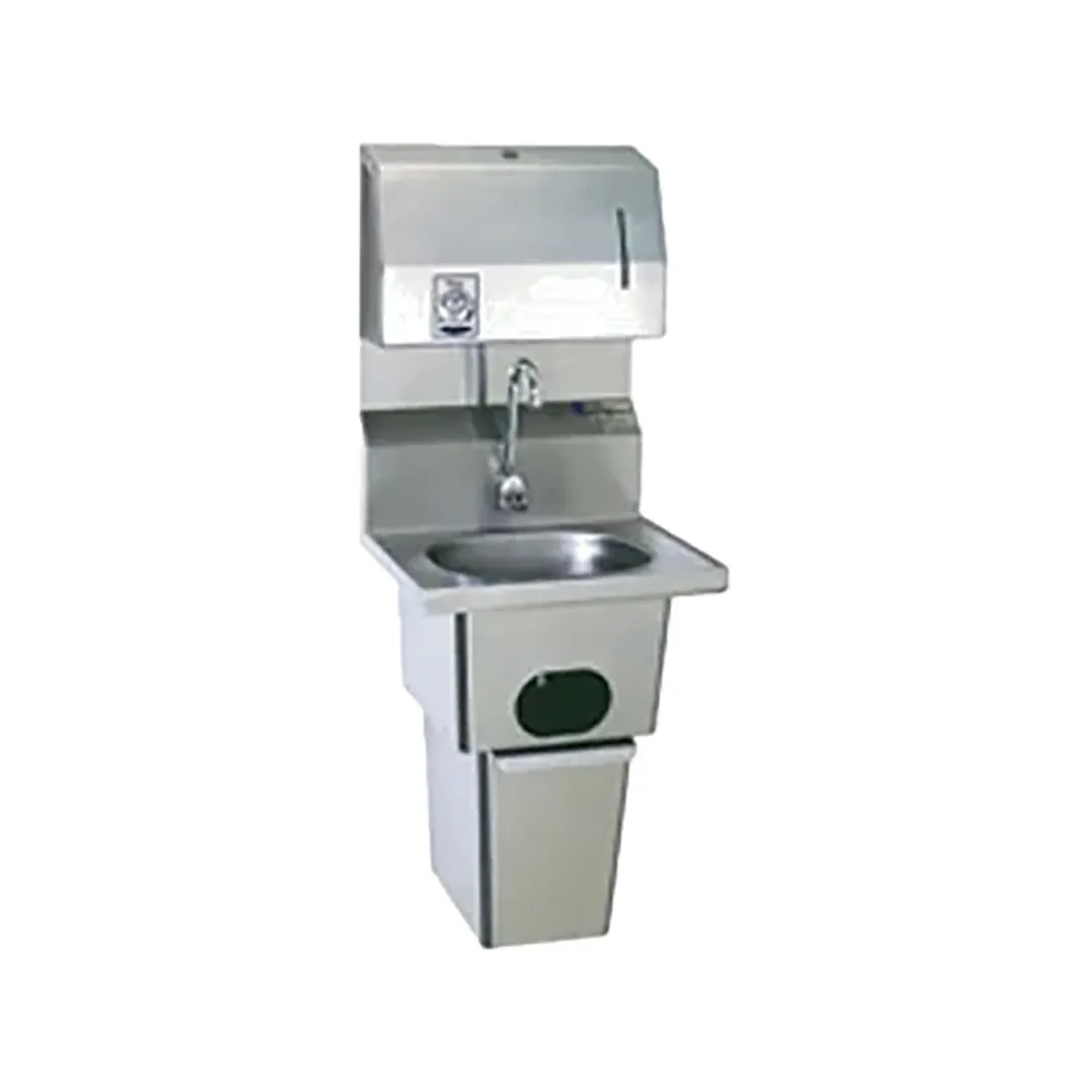 Eagle Group HSA-10-FDPEE-B-T 19" Wall Mounted Hand Sink w/ e-Faucet, Soap & Towel Dispenser