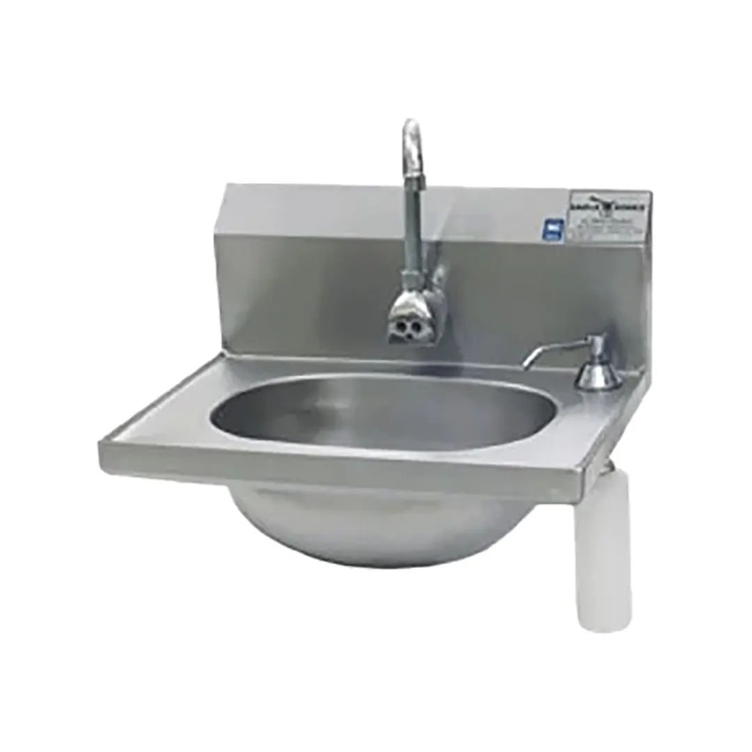 Eagle Group HSA-10-FE-B-DS 18" Wall Mounted Hand Sink with e-Faucet, e-Eye & Soap Dispenser