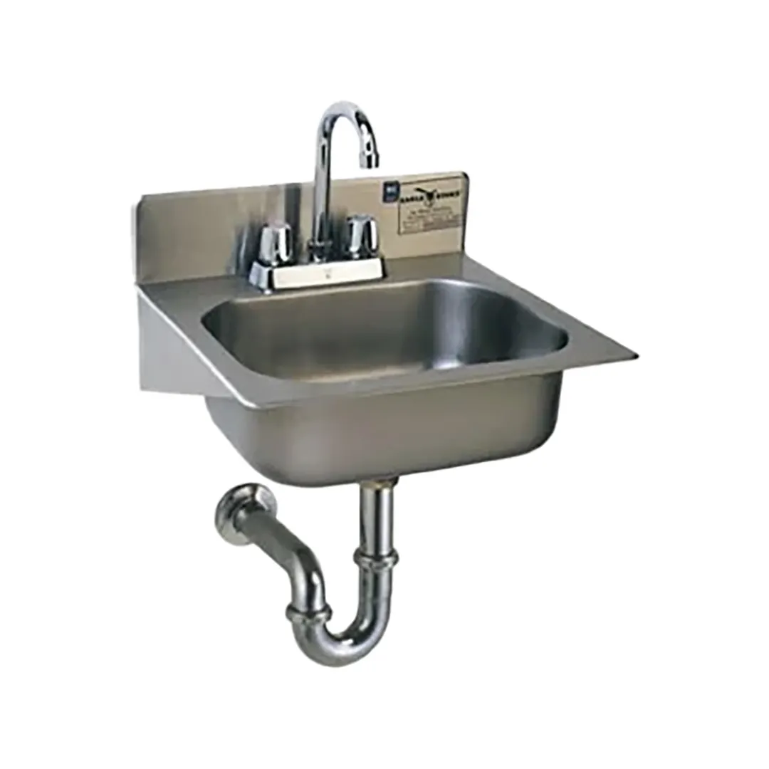 Eagle Group HSAE-10-FA 16" Wall Mounted Hand Sink with Faucet & P-trap