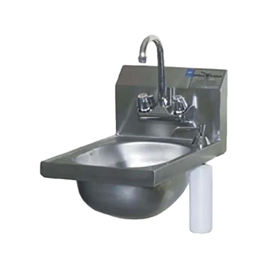 Eagle Group HSAN-10-F-DS 12" Wall Mounted Hand Sink with Faucet & Soap Dispenser
