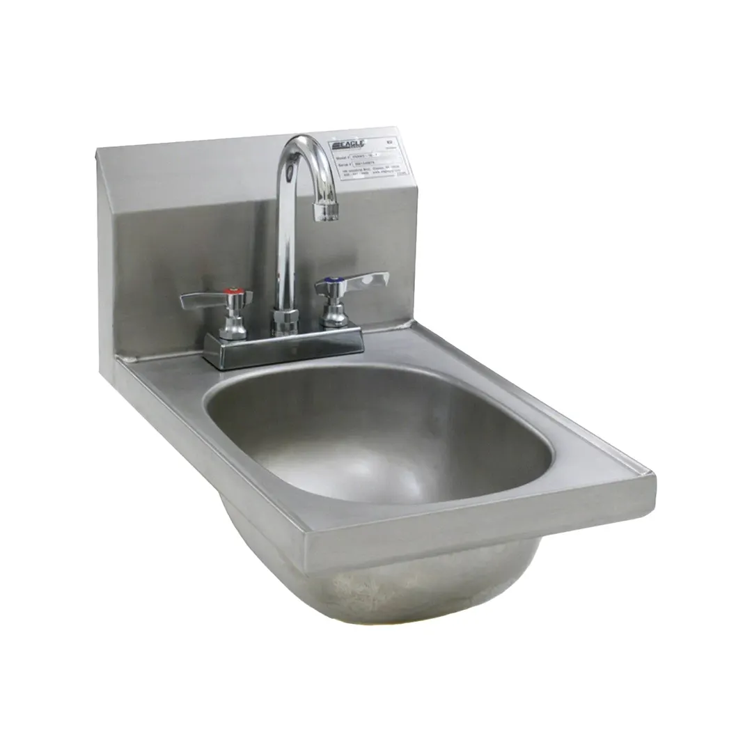Eagle Group HSAND-10-F 12" Wall Mounted Hand Sink with Faucet